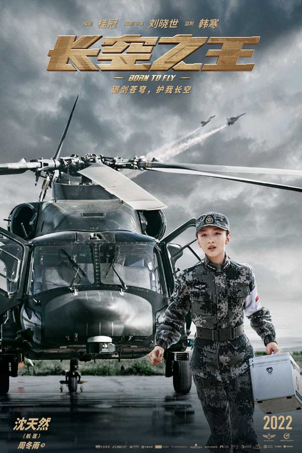 电影《长空之王》发布人物海报  王一博与歼-20硬核同框 胡军23年后再演试飞员(图3)
